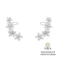 Brinco Earcuff Flowers Glam Moissanite