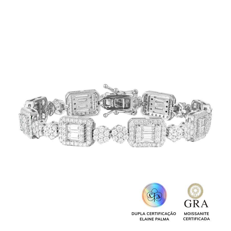 Pulseira Formas Glam Moissanite 5.9 ct