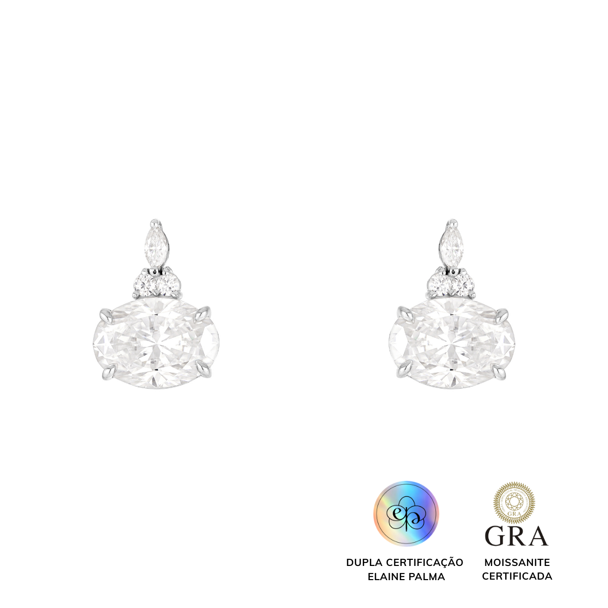 Brinco Origem Glam Moisanite 16.47 ct