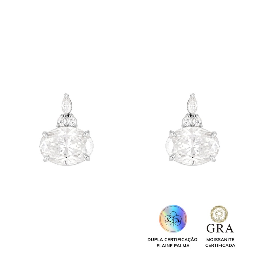 Brinco Origem Glam Moisanite 16.47 ct