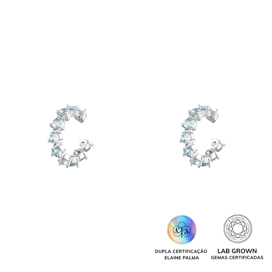 Piercing Ponto de Luz Topázio Sky Blue