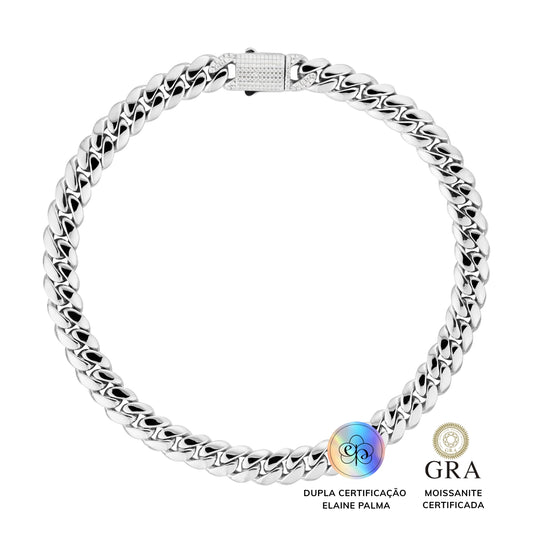 Colar Elos Grumet Glam Moissanite