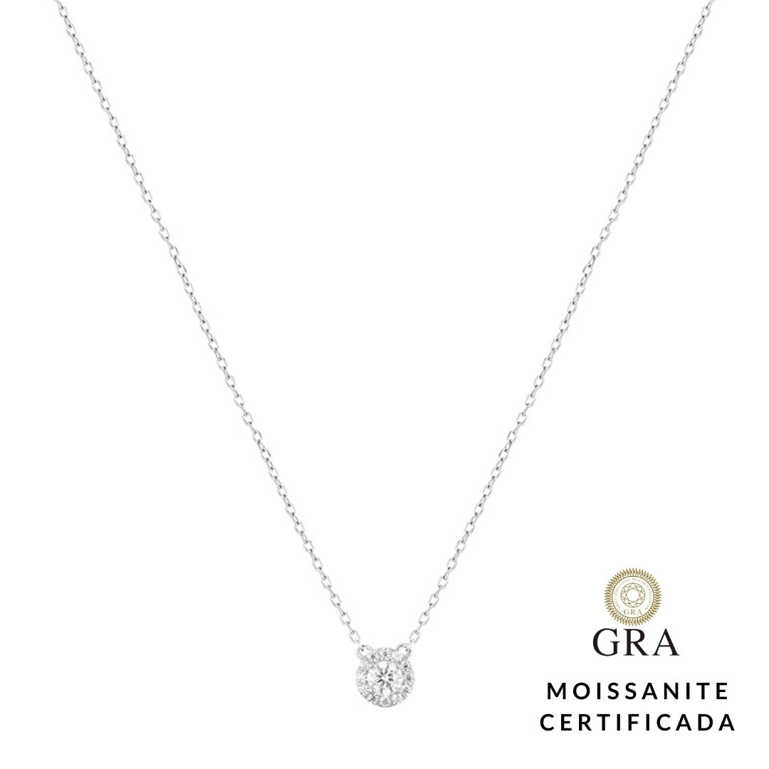 Colar Brilho Glam Moissanite 0.3 ct