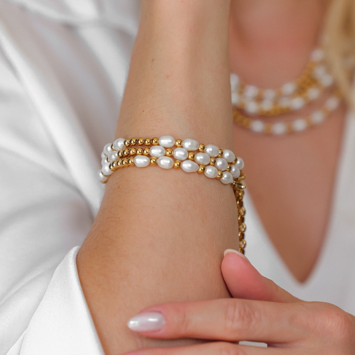 Pulseira Pérola Água Doce