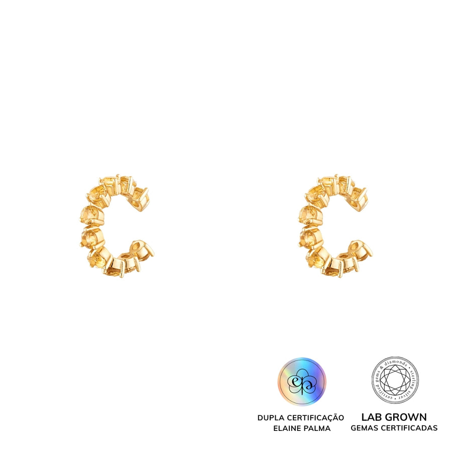 Piercing Citrino Ponto de Luz 3mm