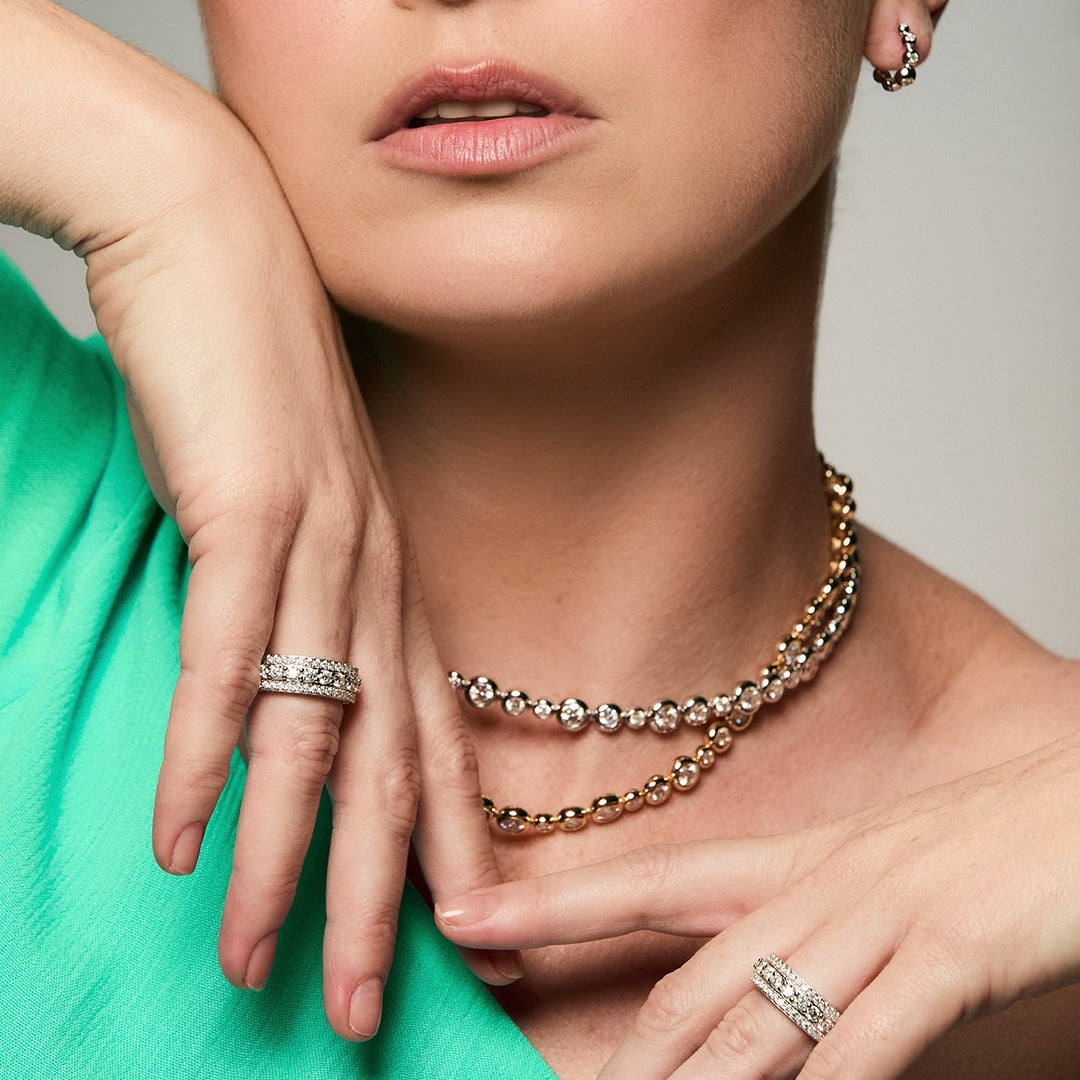 Anel Ring Glam Moissanite