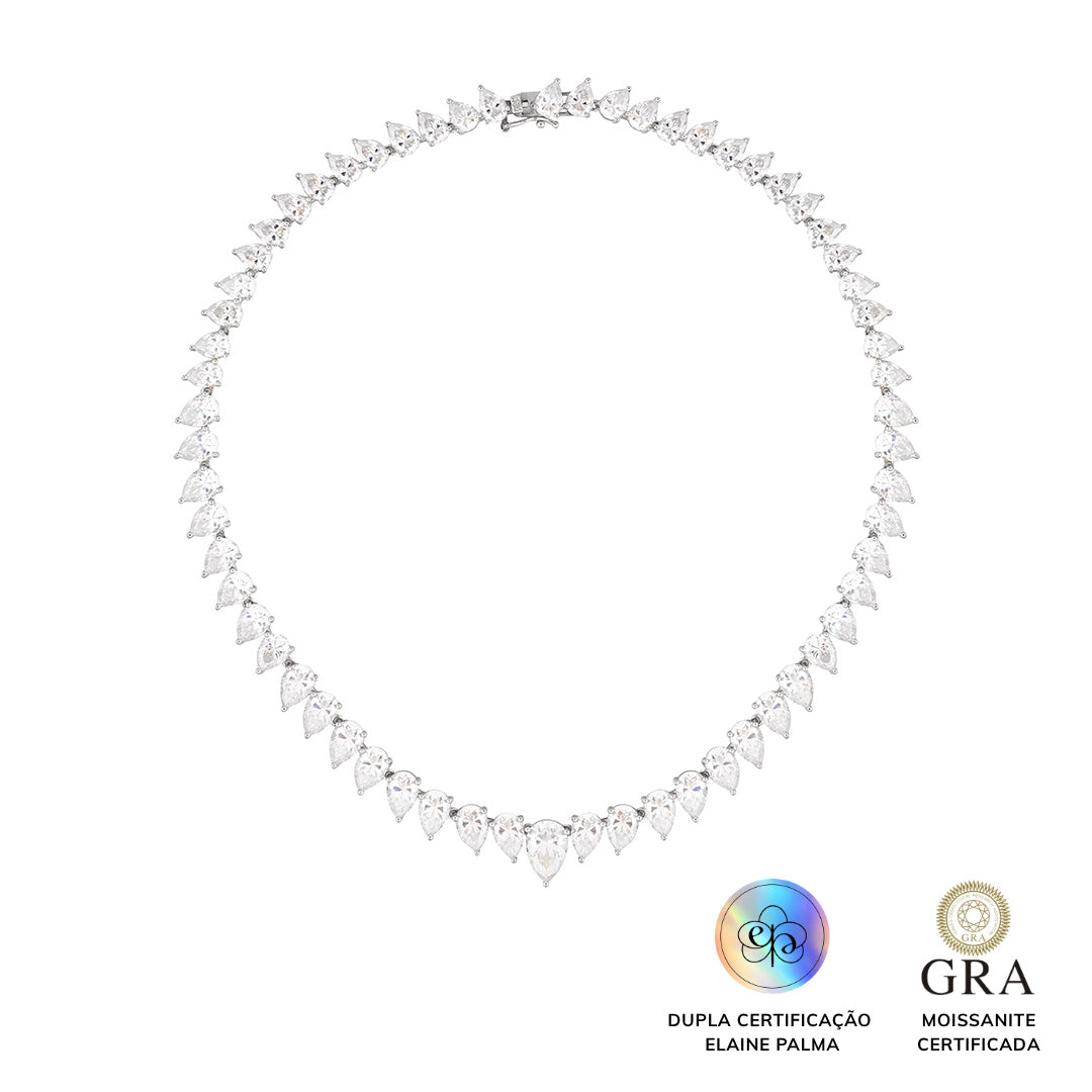 Colar Riviera Gotas Glam