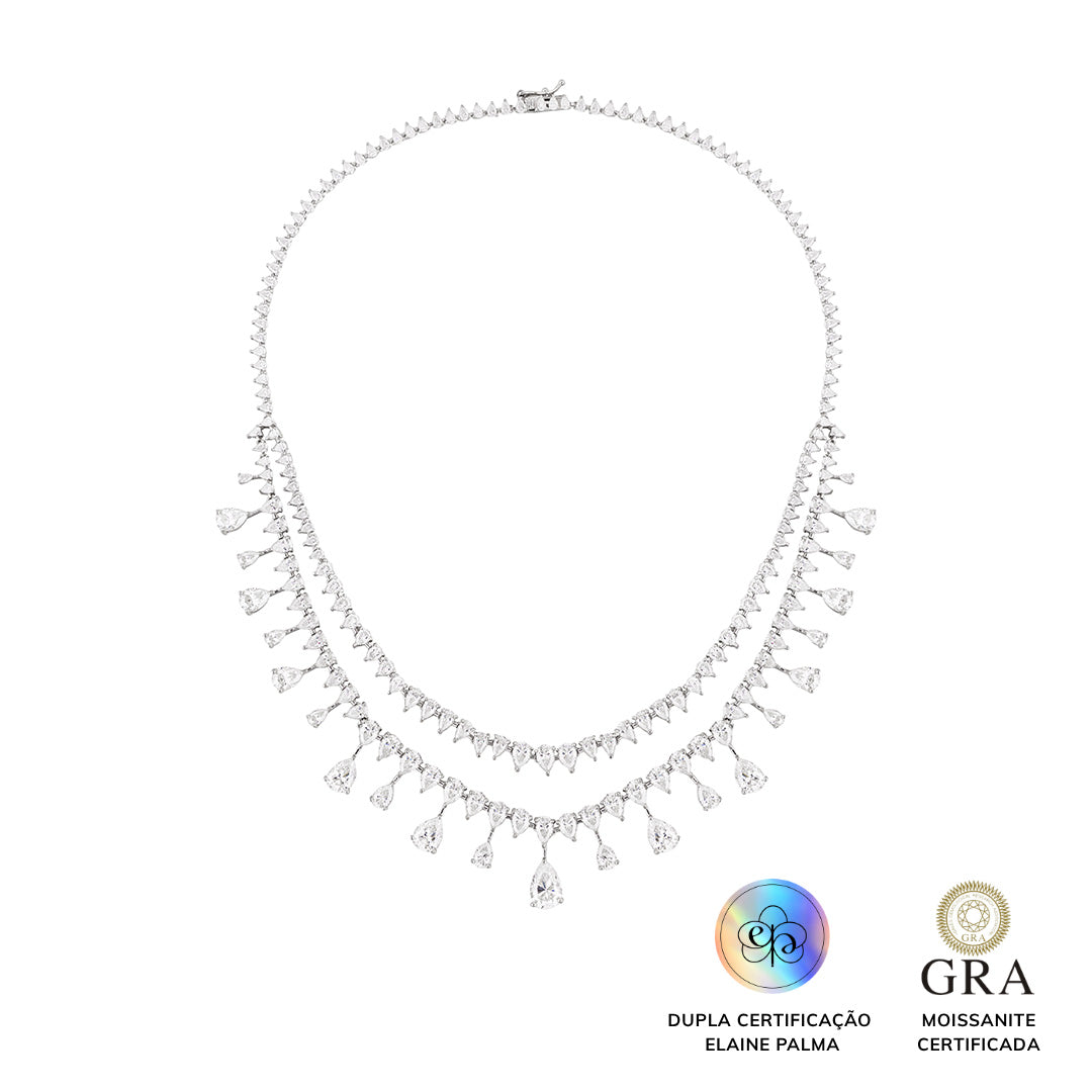 Colar Queen Glam Moissanite