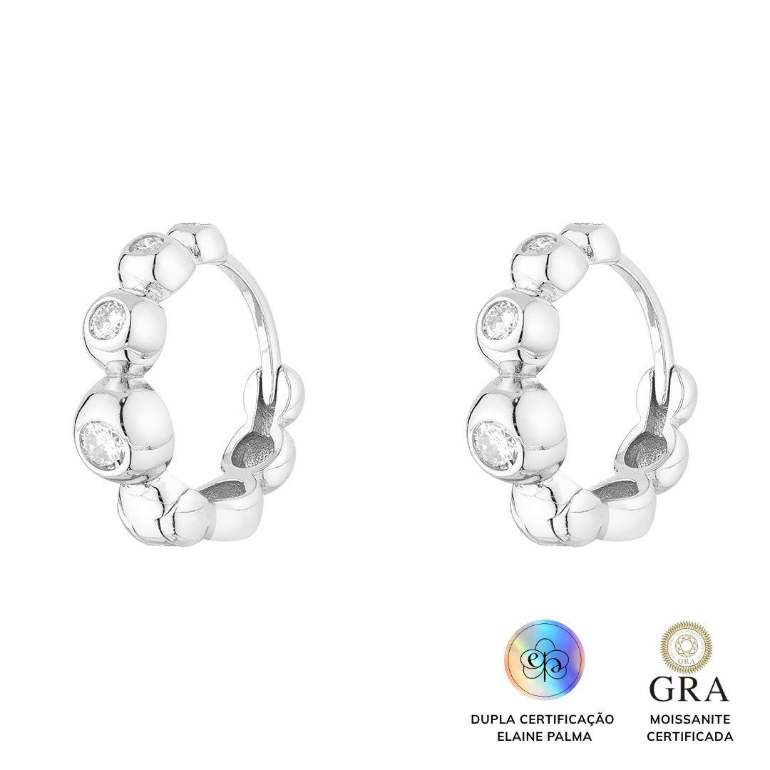 Brinco Argola Balls Glam