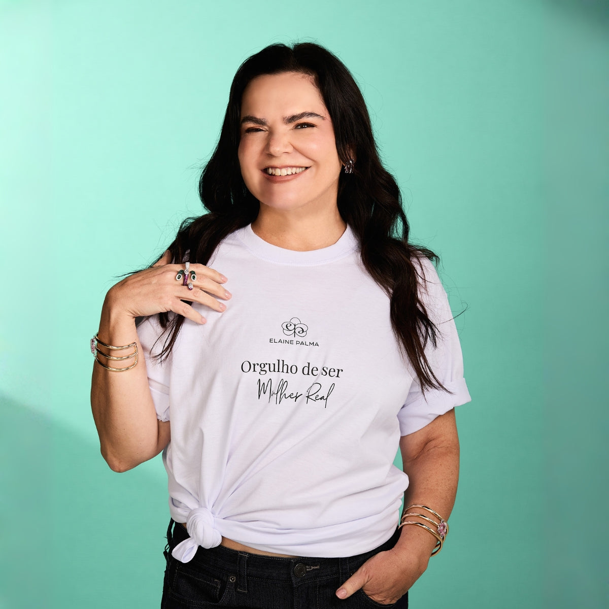 Camiseta "Orgulho de Ser Mulher Real"
