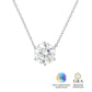 Colar Ponto de Luz Glam Moissanite 6 garras 3.5 ct