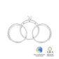Anel Trio Glam Moissanite 1 ct