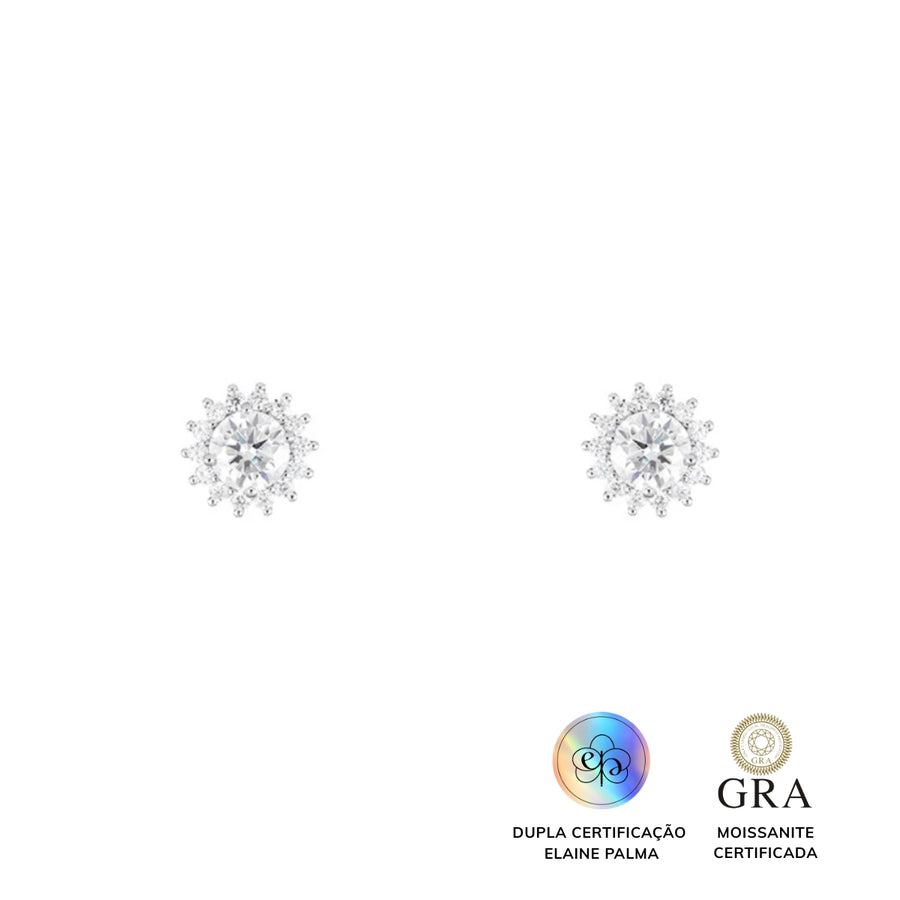 Brinco Solaris Glam Moissanite 1.6 ct