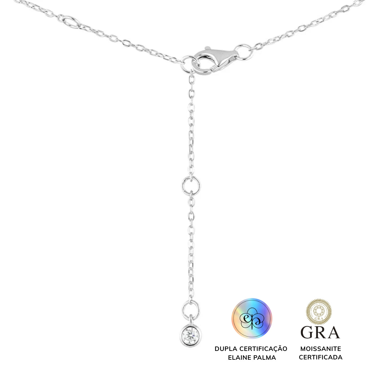 Colar Solaris Glam Moissanite 0.3 ct