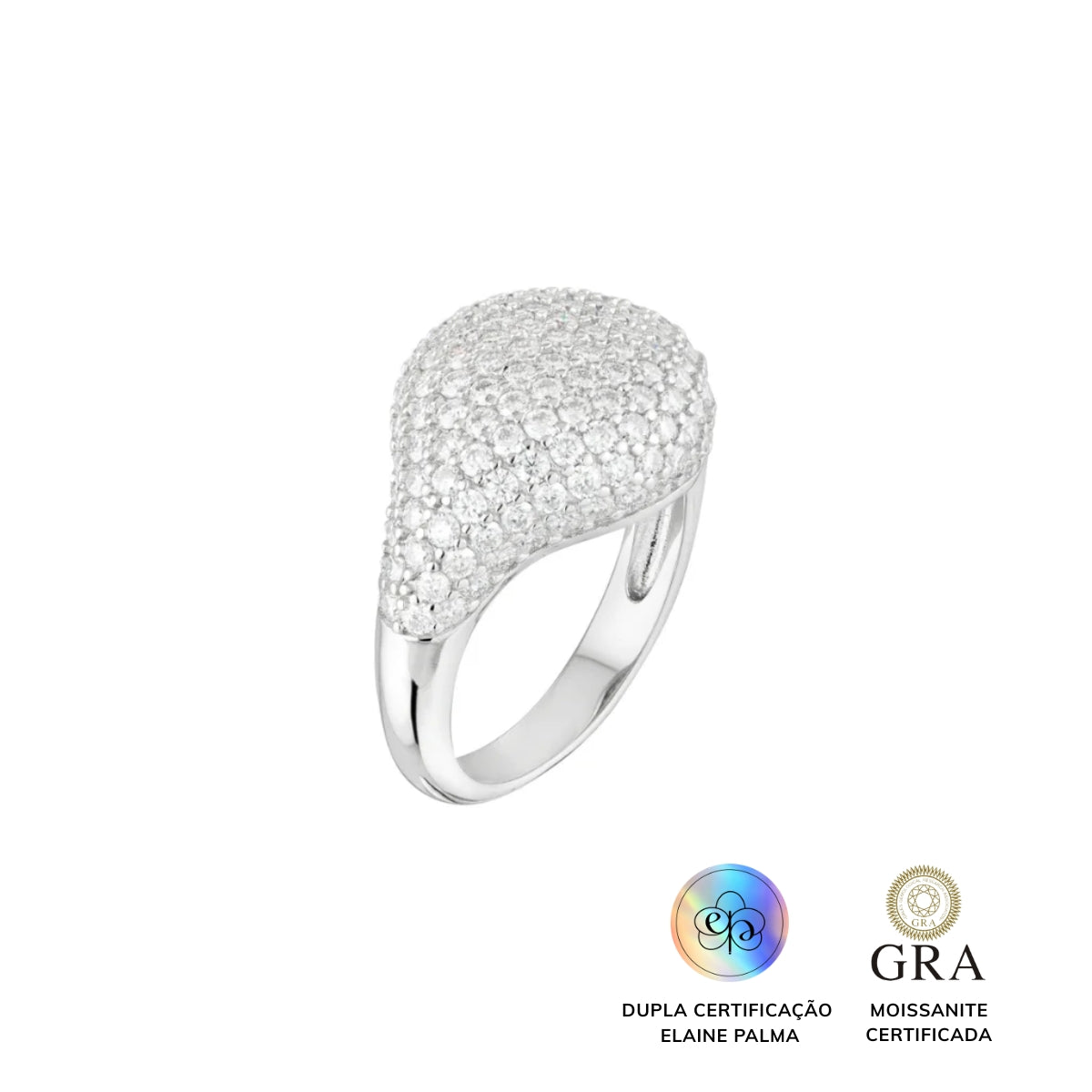 Anel Rounded Glam Moissanite 1,47 ct