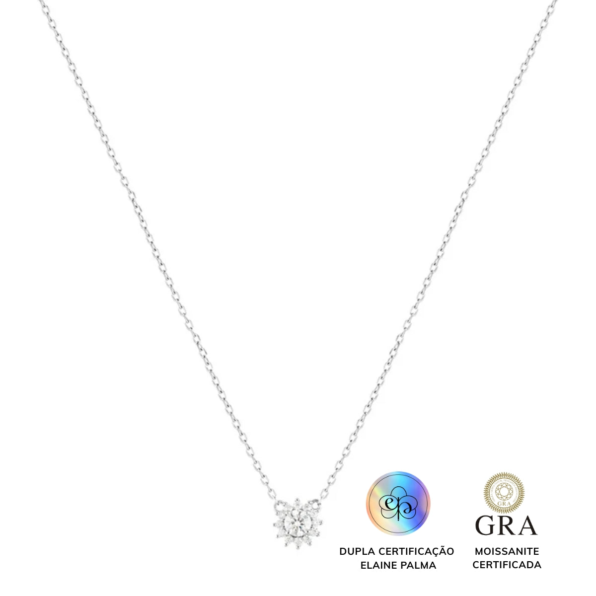 Colar Solaris Glam Moissanite 0.3 ct