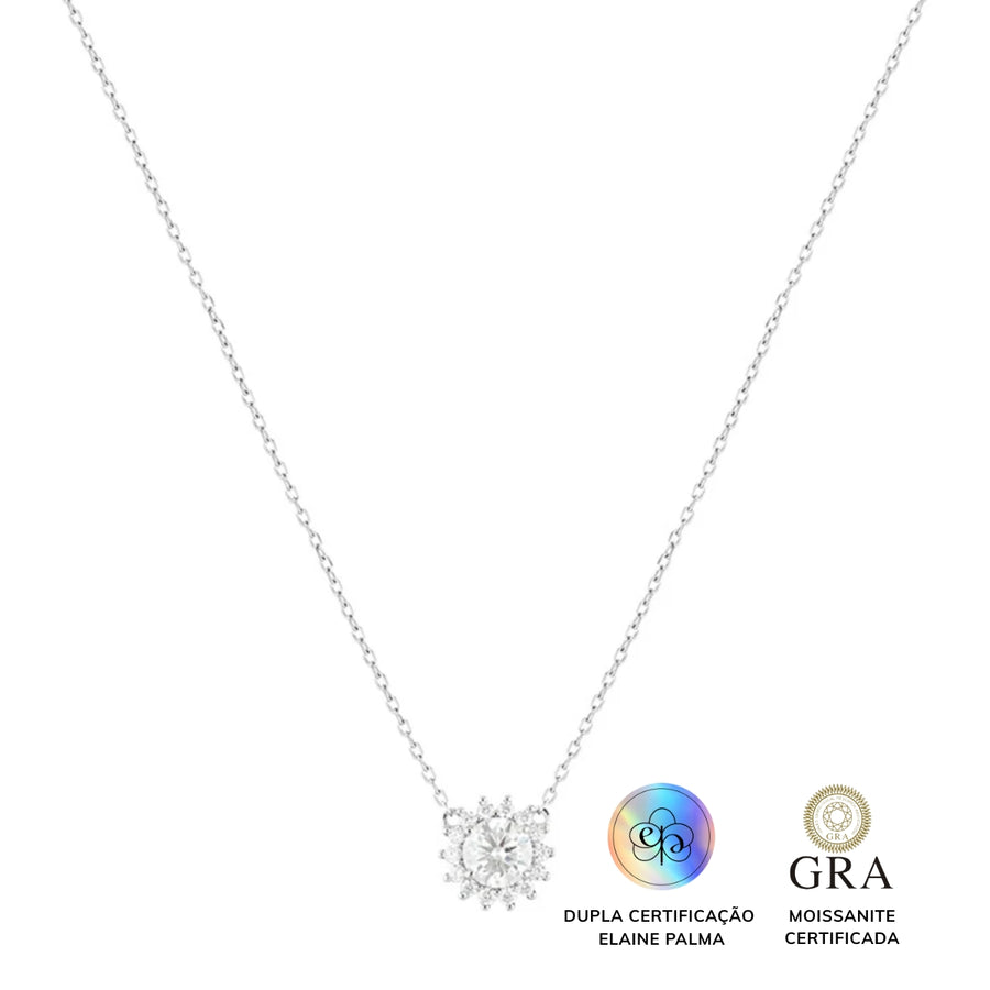Colar Solaris Glam Moissanite 0.8 ct