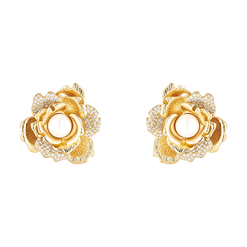 Brinco Flora Dourada