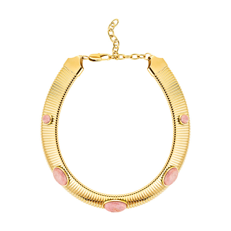 Colar Bela Rodocrosita