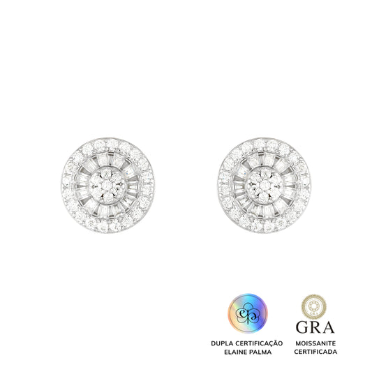 Brinco Pizza Glam Moissanite 0.734 ct