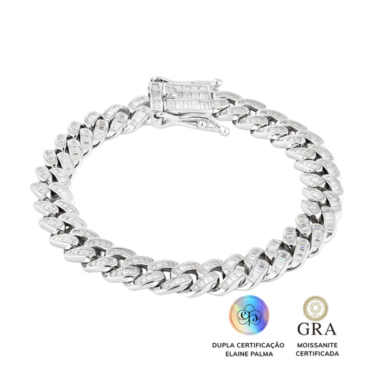 Pulseira Elos Memory Glam Moissanite 7,0 ct