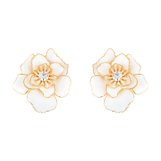 Brinco Flor Camélia