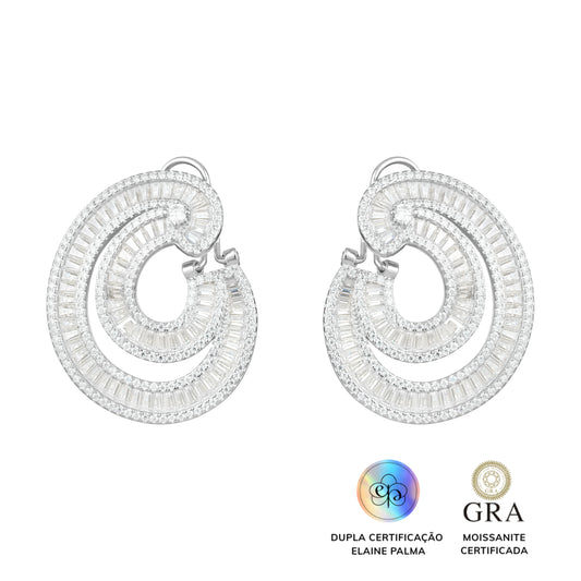 Brinco Baguete Glam Moissanite 5.3 ct