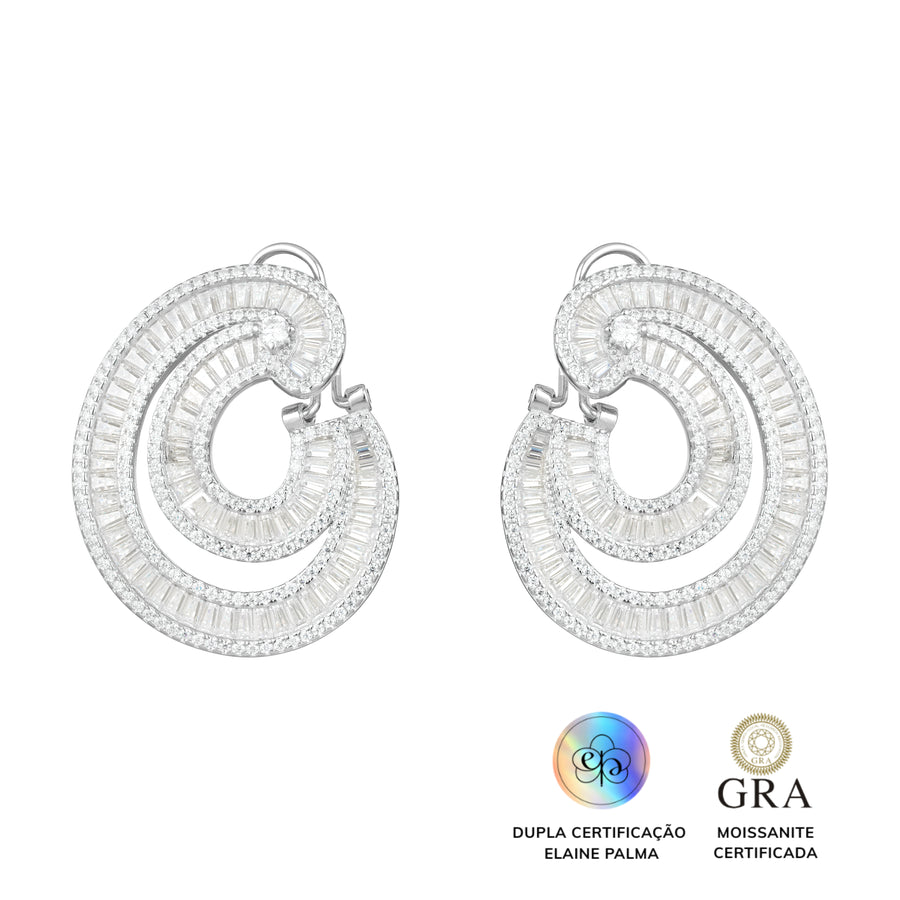 Brinco Baguete Glam Moissanite 5.3 ct