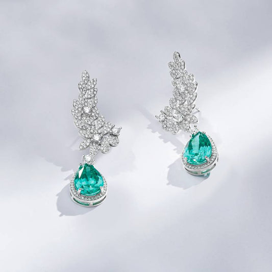 Brinco Earcuff Turmalina Paraíba Lab Grown