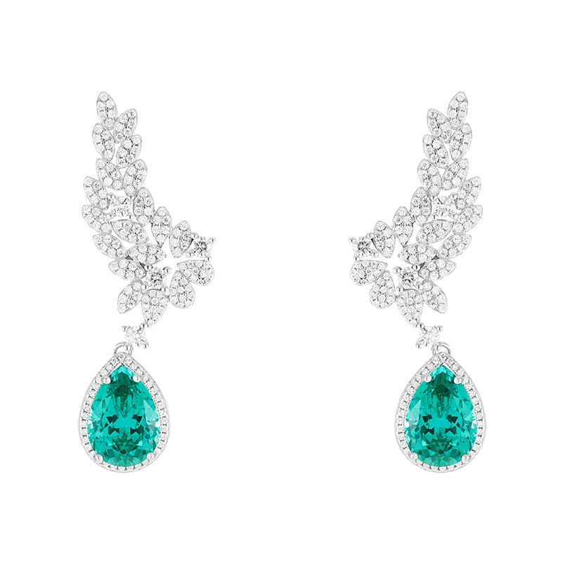 Brinco Earcuff Turmalina Paraíba Lab Grown