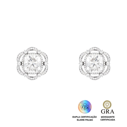 Brinco Princesa Glam Moissanite 11 ct