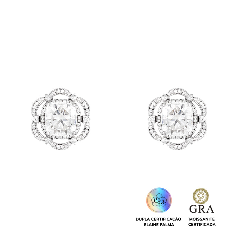Brinco Princesa Glam Moissanite 11 ct