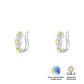 Brinco Piercing Yellow Glam Moissanite 0.74 ct