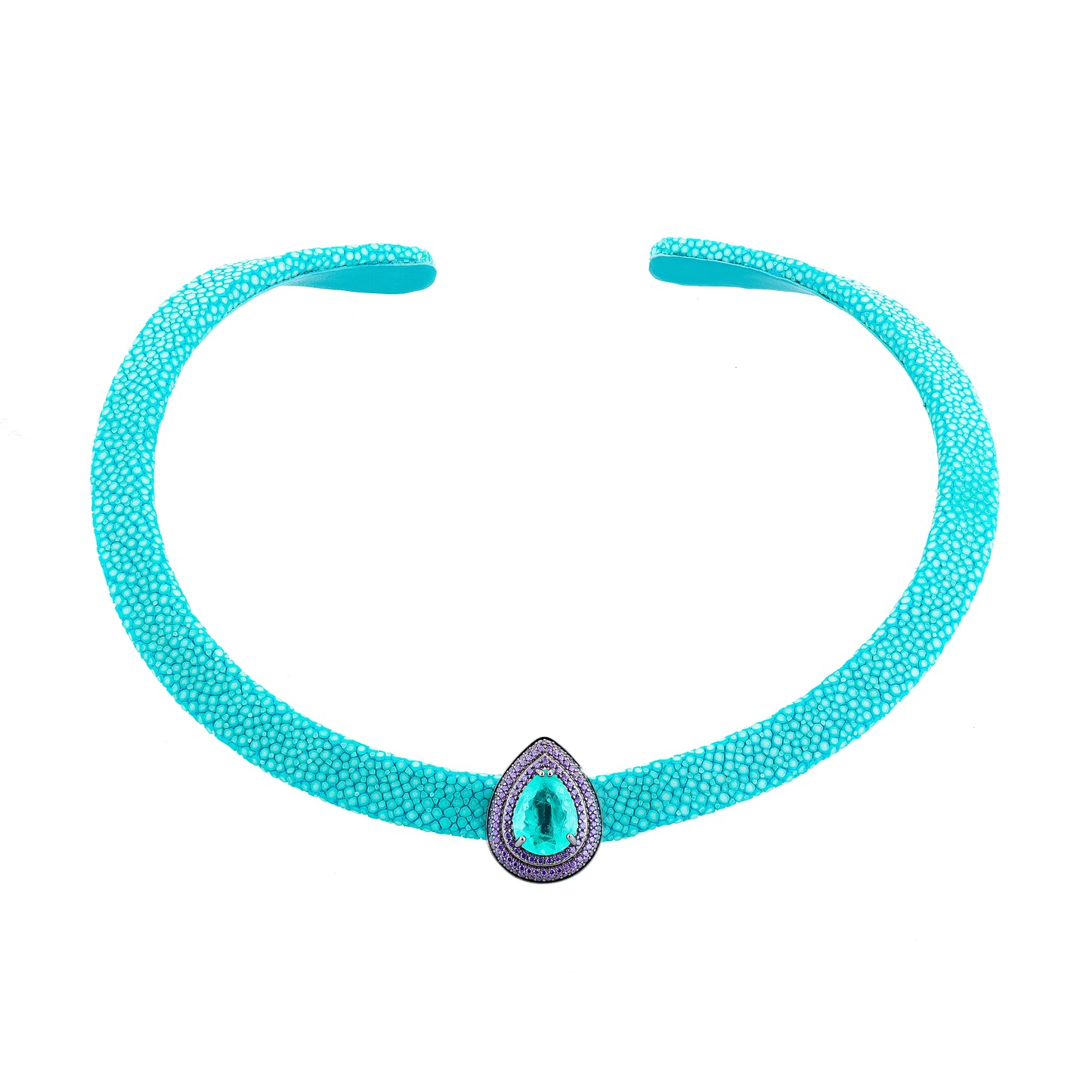 Colar Choker Ancient Turquesa