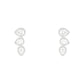 Brinco Earcuff Gotas Glam Moissanite