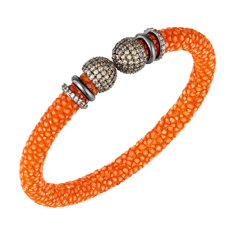 Bracelete Galuchat Sun Damasco