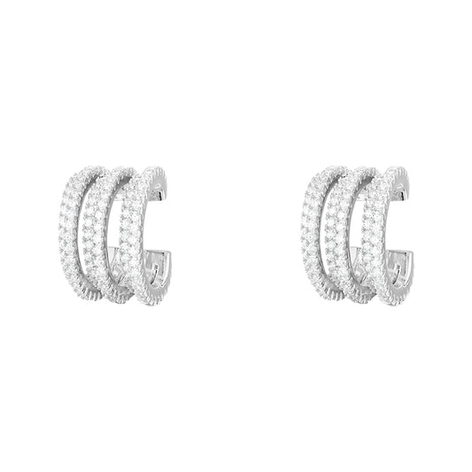 Brinco Piercing Arcos Glam Moissanite