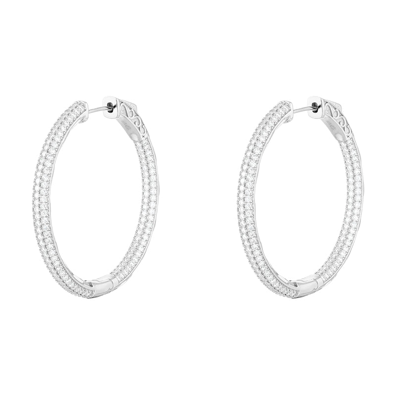 Brinco Argola Luxury Glam Moissanite