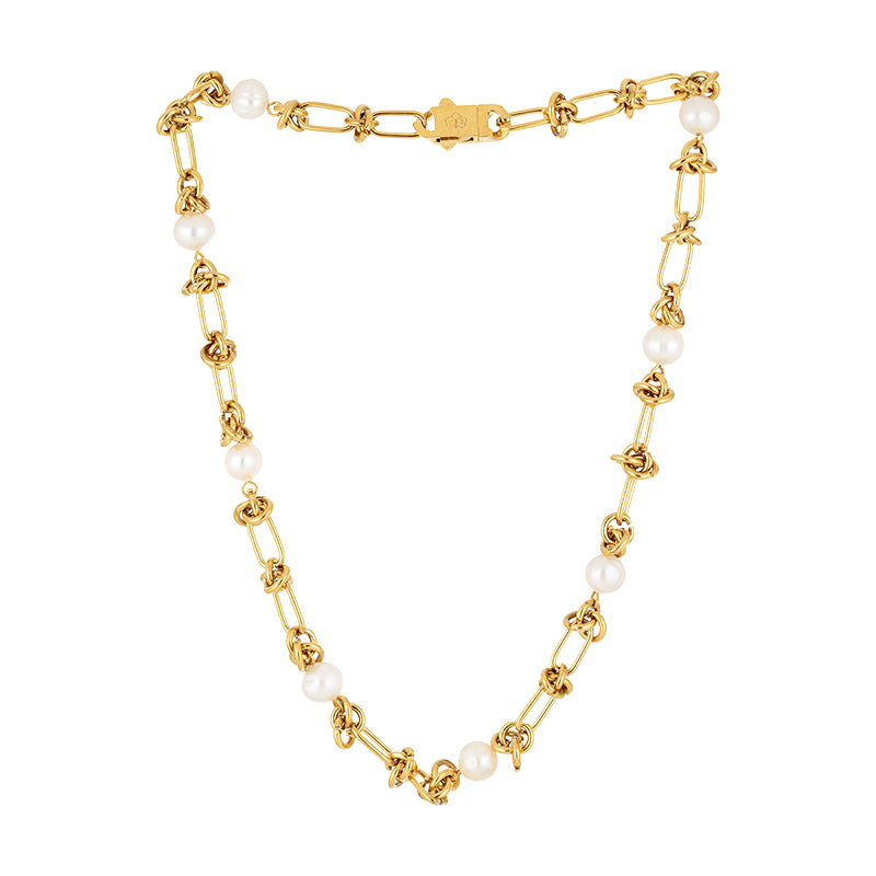 Colar Elos Torcidos Agua Doce