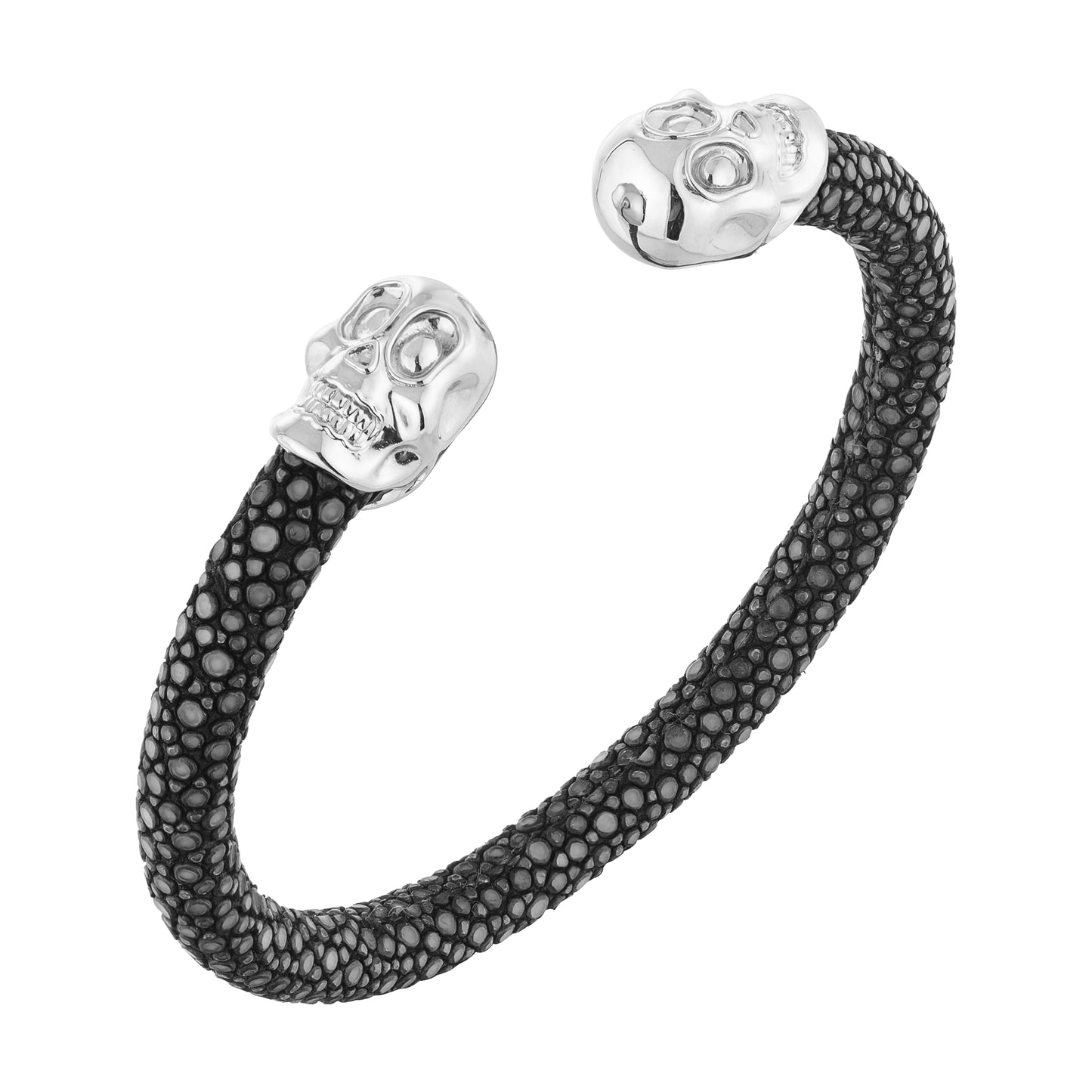 Bracelete Galuchat Rebel Silver