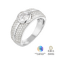 Anel Autêntica Glam Moissanite