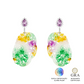 Brinco Imperatriz Ametista Glam Moissanite