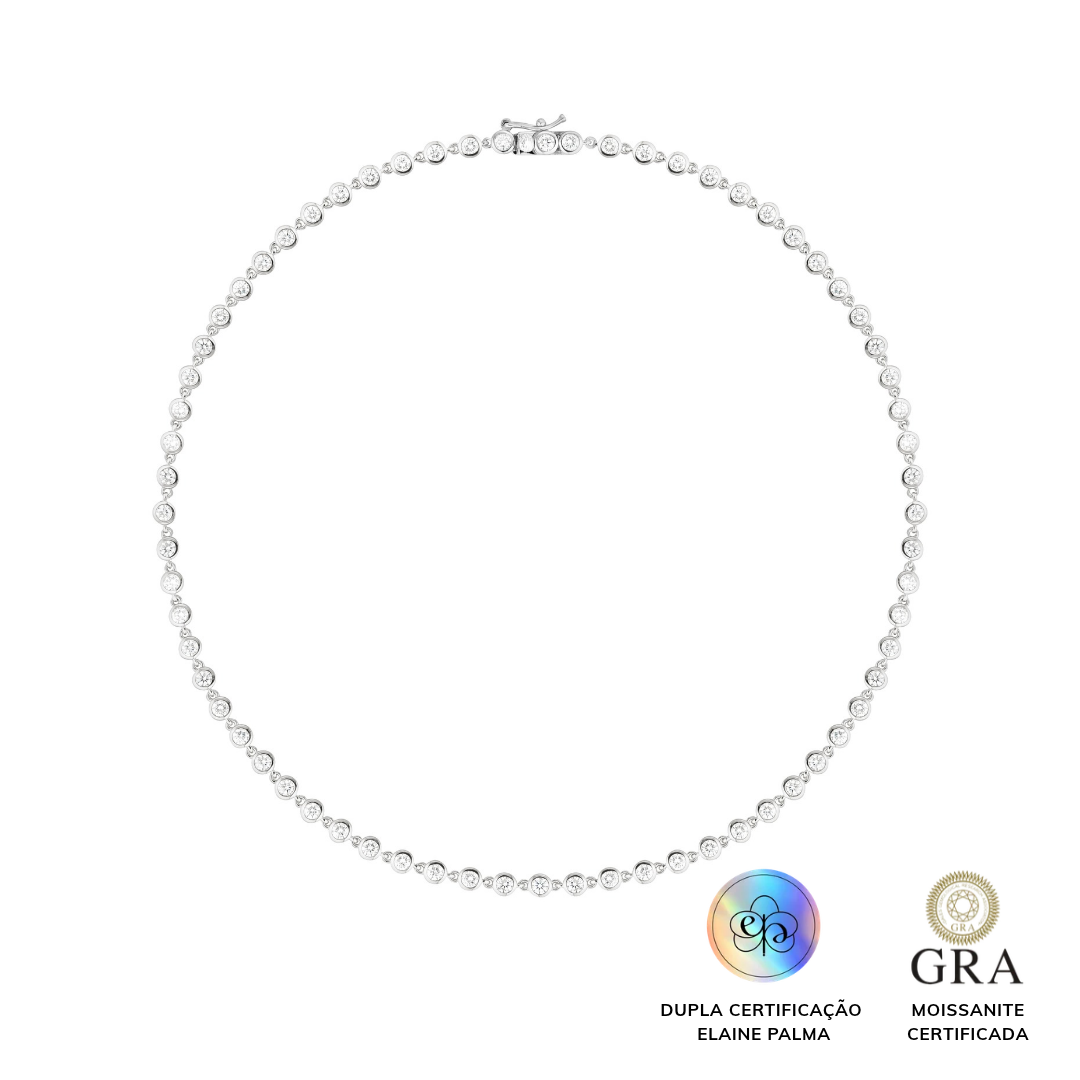 Colar Riviera 3 mm Glam Moissanite