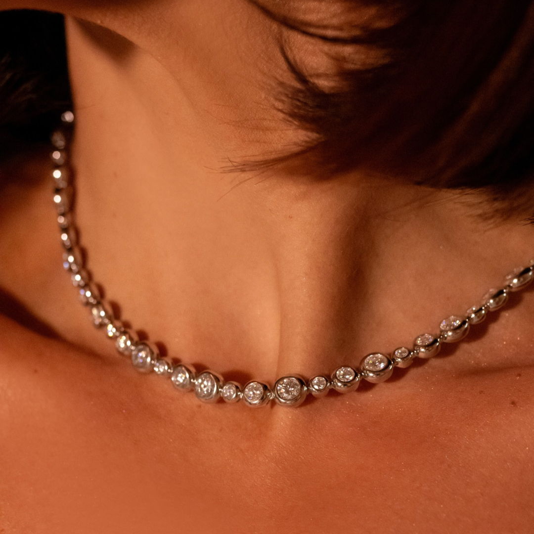 Colar Riviera 3 mm Glam Moissanite