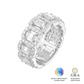 Anel Glam Cravejado Moissanite
