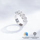 Anel Aparador Premium com Diamante de Laboratório 0,50 ct
