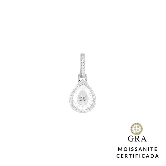 Pingente Gota Glam Moissanite