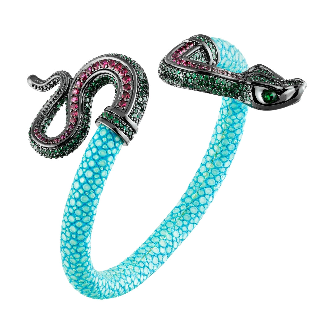 Bracelete Galuchat Snake